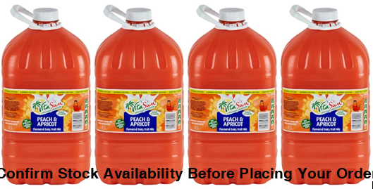 Vita Sun 4 X 3L Dairy Blend Peach Apricot Fruit Drink (Sold 4 X 3 L Per Case) Vita Sun DB Peach Apricot Blended 1.5L