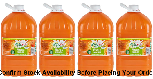 Vita Sun 4 X 3L Dairy Blend Peach Mango Fruit Drink (Sold 4 X 3 L Per Case) Vita Sun DB Peach Mango Blended 1.5L