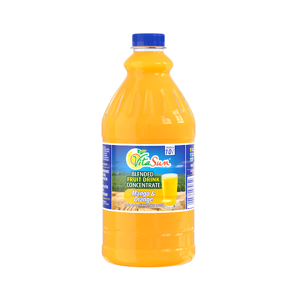 Vita Sun 6 X 2L Mango Orange 8% Blended Fruit Drink Concentrate 2 Liter (Sold 6 x 2L Per Case) Vita Sun Mango Orange