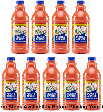 Vita Sun 9 X 1.5L Dairy Blend Peach Apricot Fruit Drink (Sold 9 X 1.5L Per Case) Vita Sun DB Peach Apricot Blended 1.5L