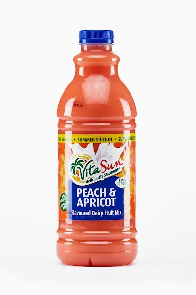 Vita Sun 9 X 1.5L Dairy Blend Peach Apricot Fruit Drink (Sold 9 X 1.5L Per Case) Vita Sun DB Peach Apricot Blended 1.5L