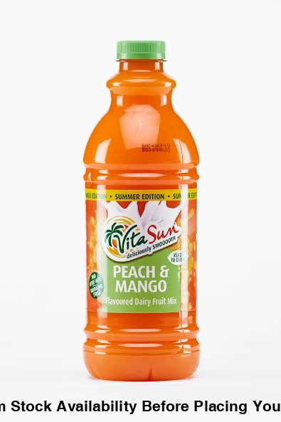 Vita Sun 9 X 1.5L Dairy Blend Peach Mango Fruit Drink (Sold 9 X 1.5L Per Case) Vita Sun DB Peach Mango Blended 1.5L