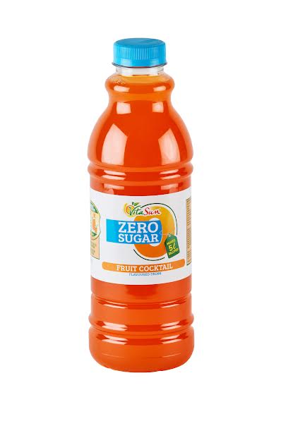 Vita Sun 9 X 1L Fruit Cocktail Zero Sugar (Sold 9 X 1 L Per Case) Vita Sun Fruit Cocktail Zero 1L