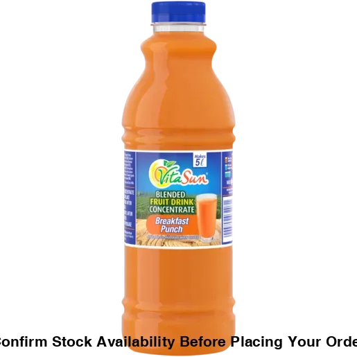 Vita Sun 9 X 1Lt Breakfast Punch 8% Blended Fruit Drink Concentrate 1 Liter (Sold 9 x 1L Per Case) Vita Sun Breakfast