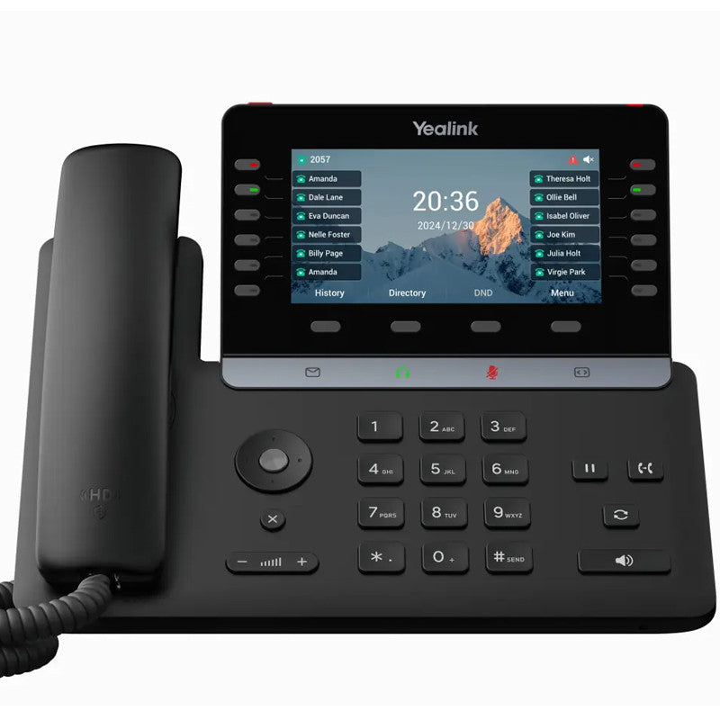 Yealink T85W Prime Business Desktop Phone, Built-In Bluetooth, Wi-Fi, PoE Support, Dual System Function, Excludes PSU