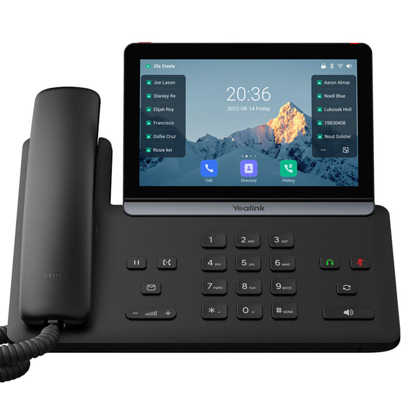 Yealink T88W Smart Business Phone Android 13, 7" Capacitive Adjustable Touch Screen, Bluetooth, Wi-Fi