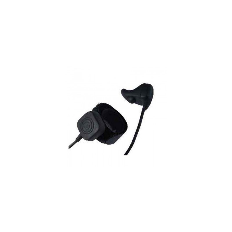 Zartek GE-244-F Pro/COM8 Ear-bone microphone with finger PTT- high noise/wind Guards On Duty Security