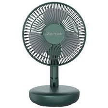 Zartek ZA-160 Rechargeable Portable Fan Green Auto Rotating 3 Speeds USB-C 4800mAH Foldable