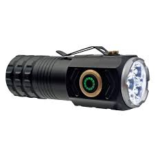 Zartek ZA-852 Mini High Power Flashlight 2200 Lumen 3x LED Aluminium IP65 USB-C Black