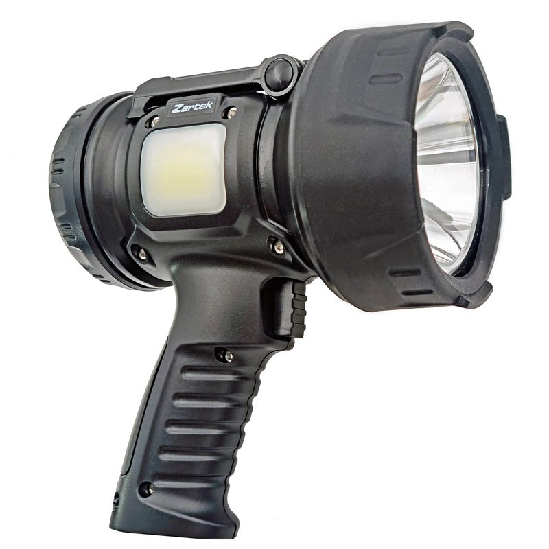 Zartek ZA-872 Bright Spotlight XHP70 LED 2000 Lumen with Side COB 400 Lumen USB-C IP67
