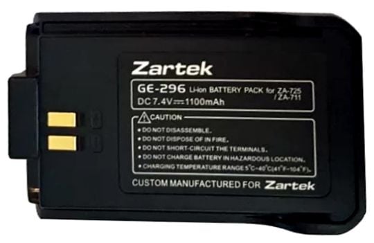 Zartek ZA-725 / 711 Spare Li-ion Battery Pack - 7.4V, 100mAh Guards On Duty Security