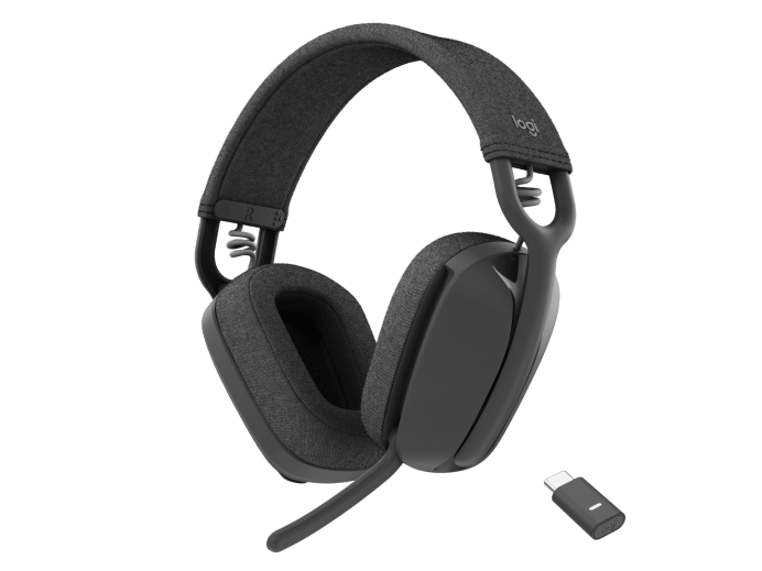 Logitech Zone Vibe Wireless Bluetooth Headset, Microsoft Certified - Graphite