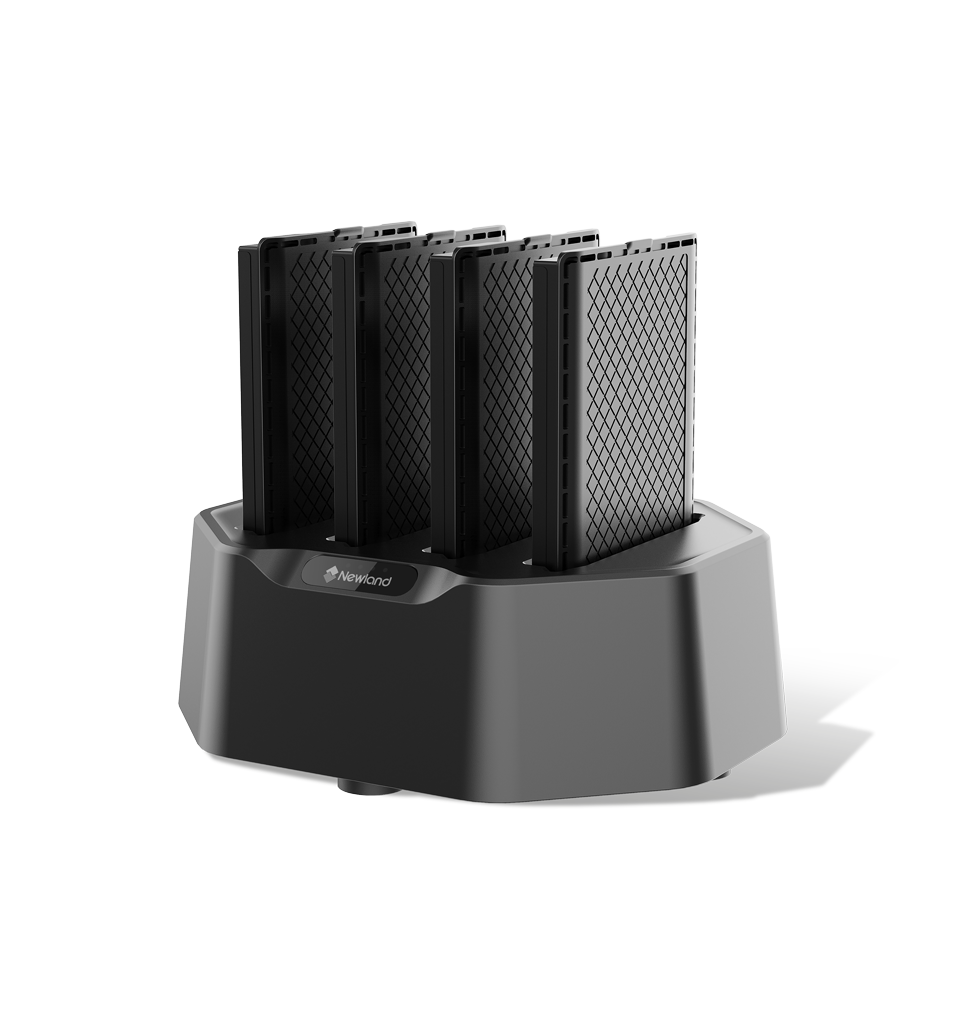 Newland-4-Slot Multi Battery Charge for MT93 Battery; includes multi plug adapter (EU/UK/US/IN)