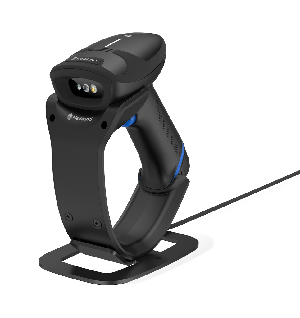 Newland-HR33 V2 Marlin 2D CMOS Wireless Bluetooth Handheld Reader with Stand/Docking Station(NLS-HCD2000); USB cable (130cm fixe