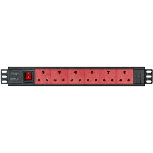 Linkqnet 6-port Dedicated Sa 3-pin Rackmount Metal Multiplug Pdu — LinkQnet | Guards on Duty Shop