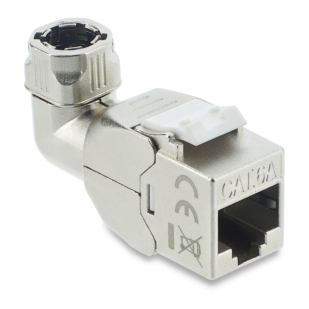 DELOCK 90374 CAT6A RJ45 90° SHIELDED KEYSTONE FOR 6~8.5MM CABLE - Guards On Duty Shop & Security Guards