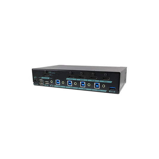 REXTRON MAAG-G314 4-PORT 4K @60HZ HDMI 2.0 USB3.2 GEN1 KVM SWITCH - Guards On Duty Shop & Security Guards