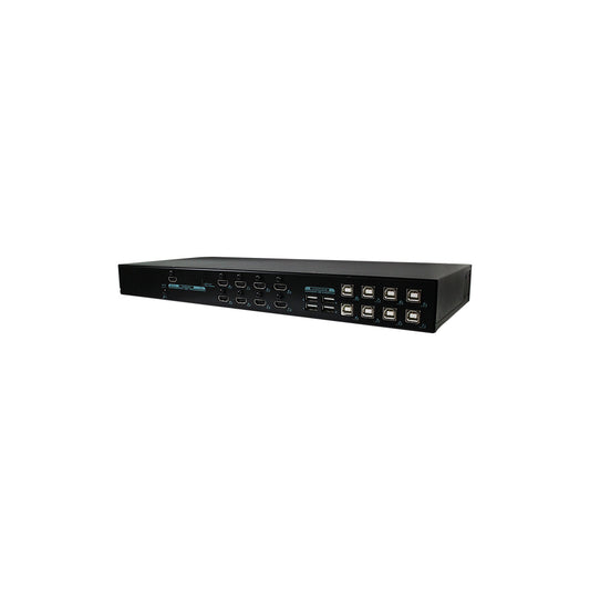 REXTRON KNVM-08A2 8-PORT 4K @30HZ HDMI KVM SWITCH WITH MOUSE CONTROL AND BROADCAST MODE - Guards On Duty Shop & Security Guards