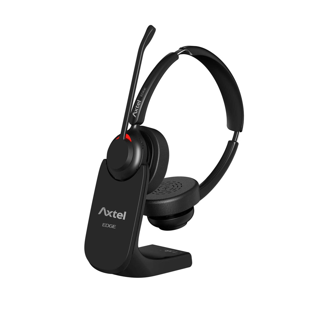 AXTEL AXH-EDGEBTD-CB EDGE BT STEREO BLUETOOTH HEADSET WITH CHARGING BASE - Guards On Duty Shop & Security Guards