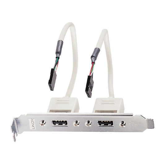 LINDY 2-PORT USB2.0 PC BACK PLATE (33147) - Guards On Duty Shop & Security Guards