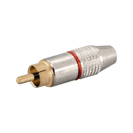 LINKQNET RCA MALE METAL CONNECTOR - RED - Guards On Duty Shop & Security Guards
