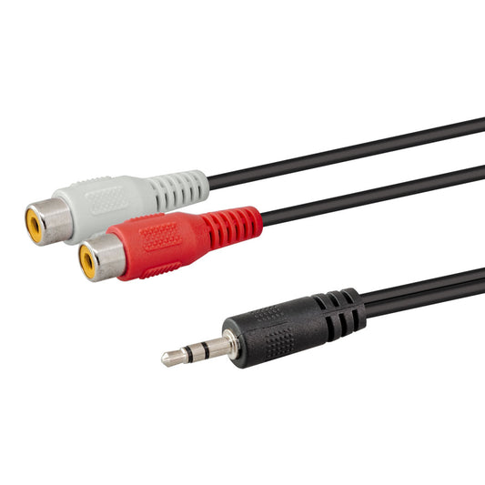 LINKQNET 1.8M STEREO JACK TO DUAL RCA AUDIO CABLE - Guards On Duty Shop & Security Guards