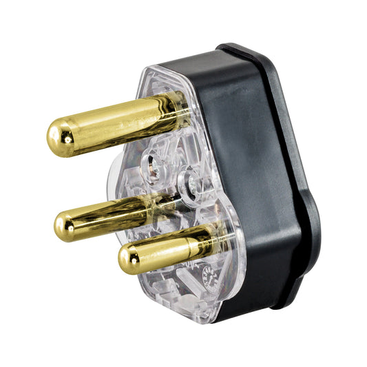 LINKQNET BLACK 3-PRONG NORMAL 16A PLUG - Guards On Duty Shop & Security Guards
