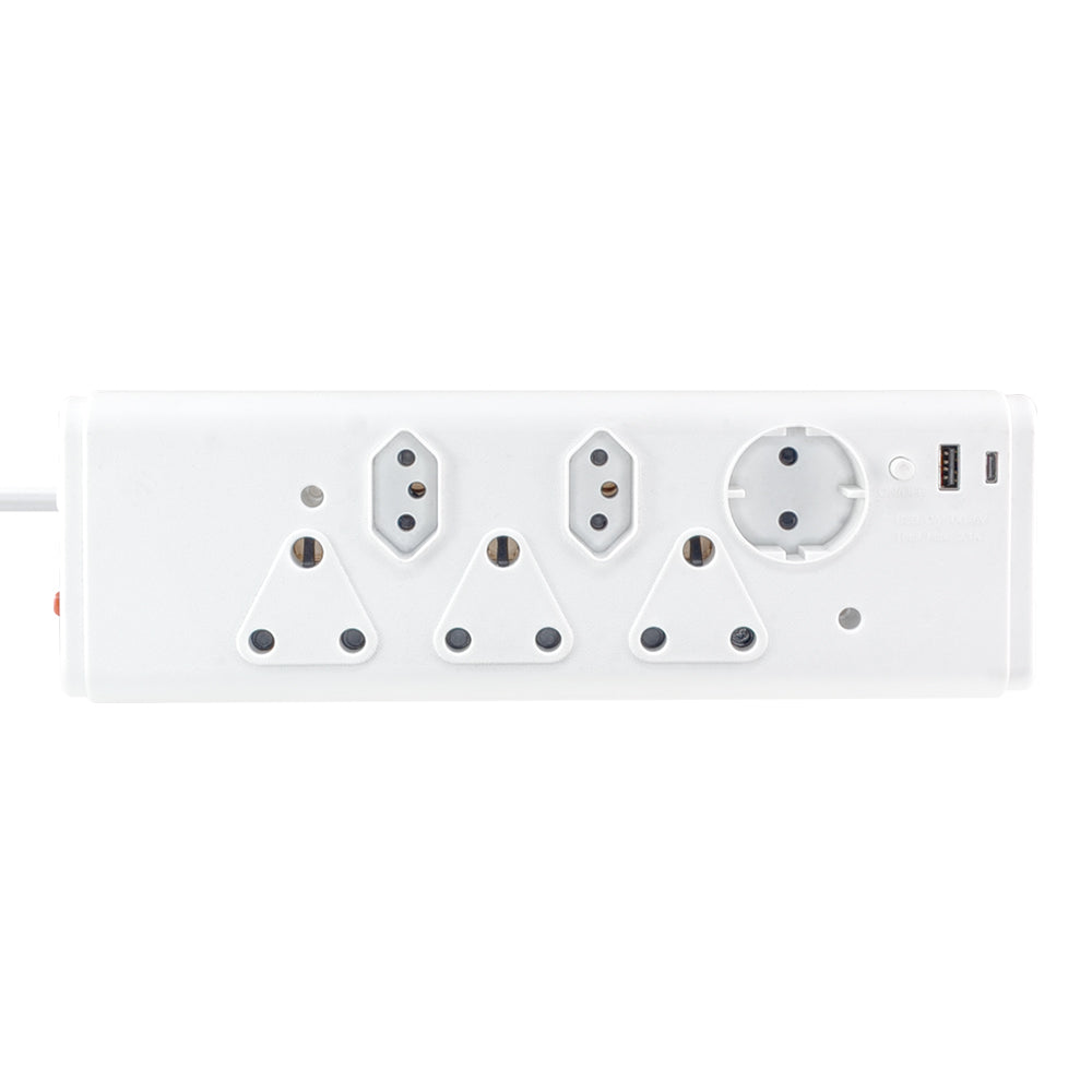 LINKQNET 6-PORT MULTIPLUG WITH DUAL USB CHARGING - Guards On Duty Shop & Security Guards