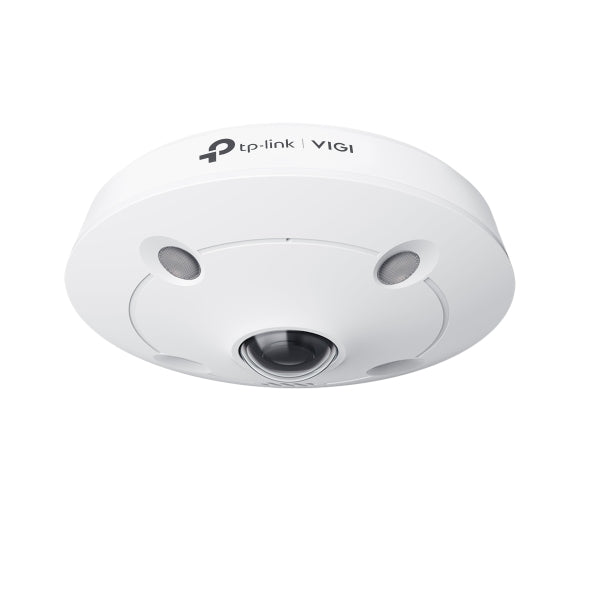 TP-Link VIGI 5MP IR Fisheye Network Camera SPEC: 5MP, 1.44mm Fixed Lens, 1/2.7” Progressive Scan CMOS, H.265+/H.265/H.264+/H.264, IR LED, 25fps/30fps (2560x1920)