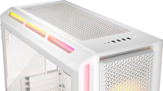 Corsair iCUE LINK 5000T LX RGB Mid-Tower PC Case; White