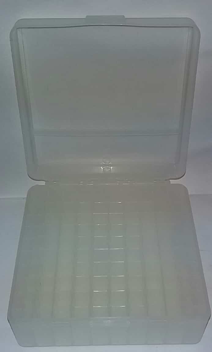 Plastic Ammo Case Large Clear 100 Piece