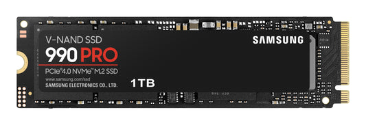 SAMSUNG MZ-V9P1T0BW 990 PRO 1 TB NVMe SSD - Read Speed up to 7450 MB/s; Write Speed to up 6900 MB/s; Random Read up to 1200000 I