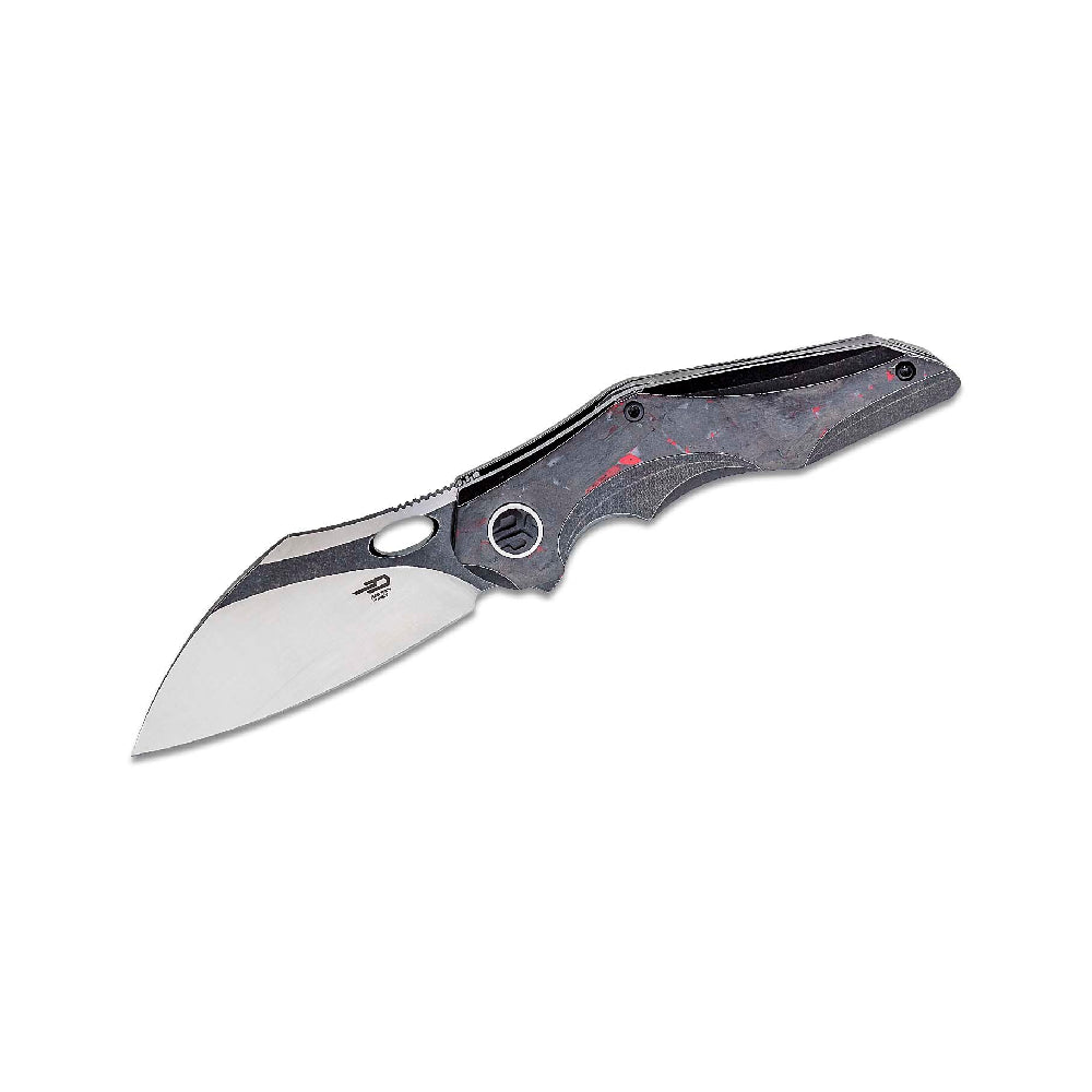 Bestech Nogard Black Titanium and Red Marbled Carbon Fibre Handle - BT2105D