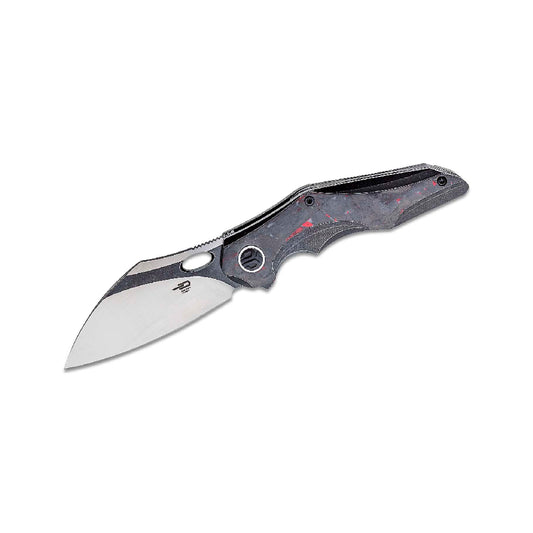 Bestech Nogard Black Titanium and Red Marbled Carbon Fibre Handle - BT2105D