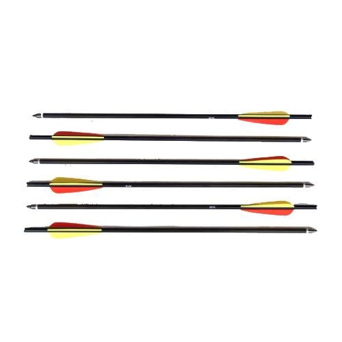 Man Kung 14" Aluminium Bolt Black 6PCS - MK-AL14/6BK