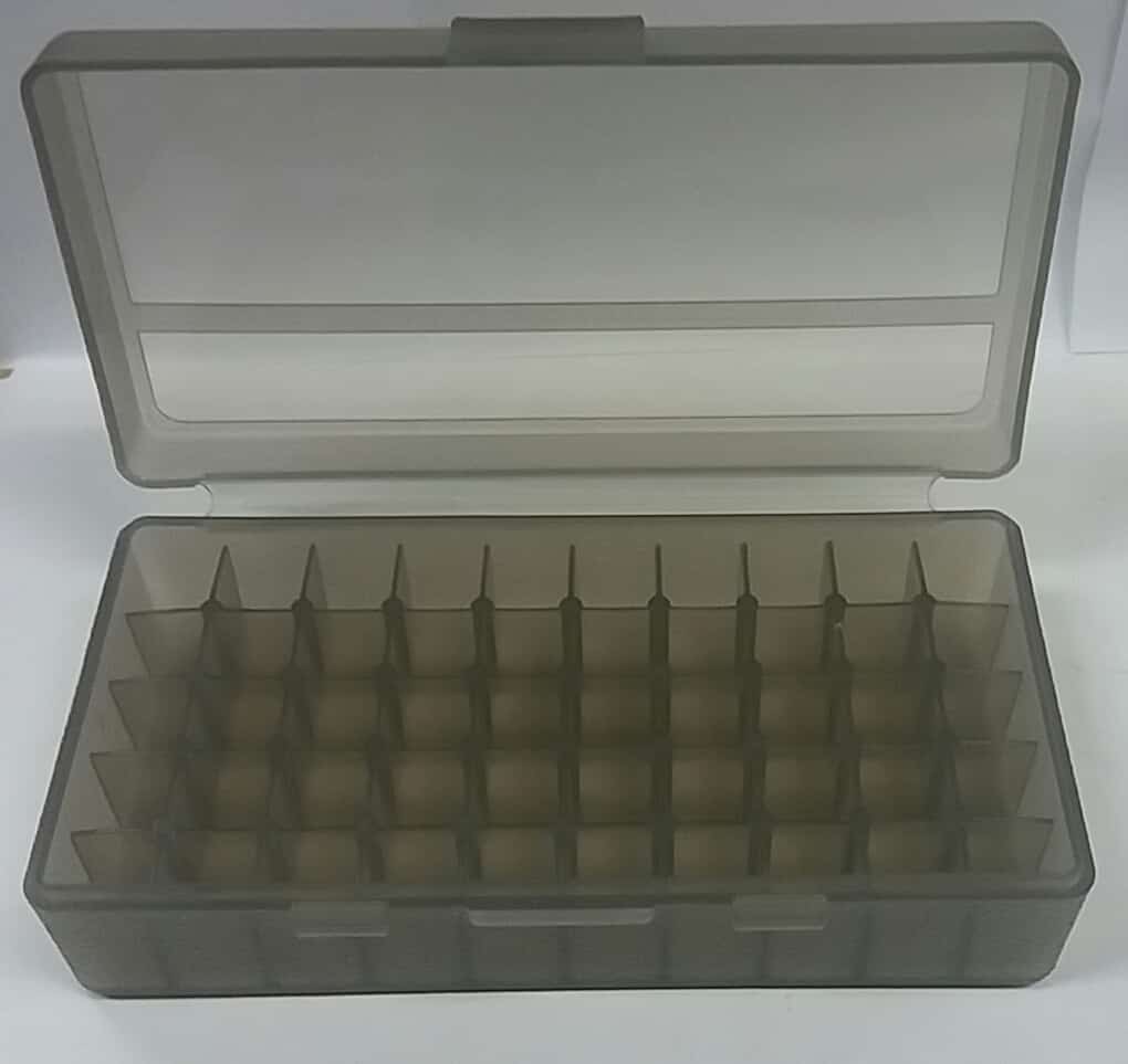 Plastic Ammo Case Medium Grey 50 Piece