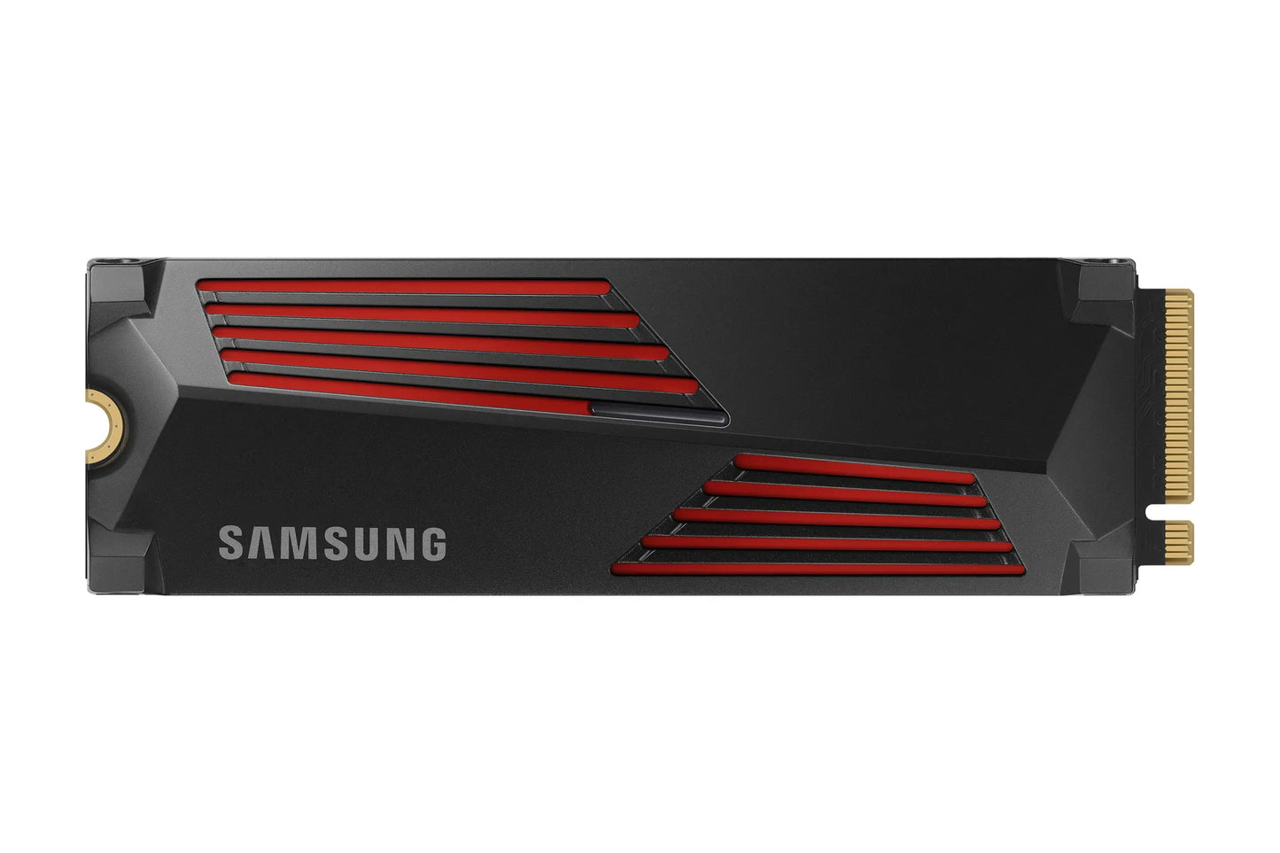 SAMSUNG 990 PRO 4 TB NVME SSD W/HEATSINK - READ SPEED UP TO 7450 MB/S, WRITE SPEED TO UP 6900 MB/S, RANDOM READ UP TO 1400000 IOPS, RANDOM WRITE UP TO 1550000 IOPS, PCIE 4.0 X4, NVME 2.0, V-NAND 3BIT MLC; IN-HOUSE CONTROLLER, 2GB LOW POWER DDR4, 2400TBW 5 - Guards On Duty Shop & Security Guards