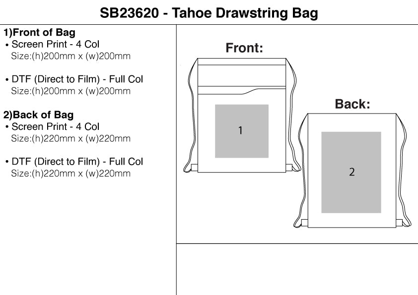 Tahoe Drawstring Bag