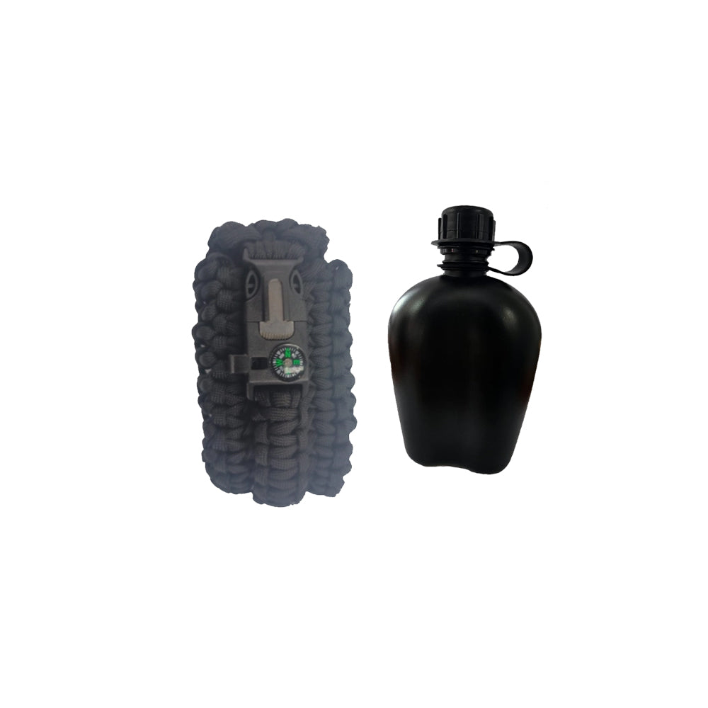 FAS223 - CK-44 Outdoor Survival Kit with Water Bottle Combo