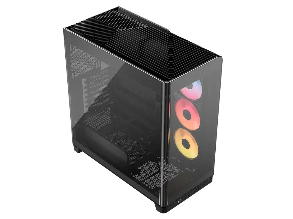FRAME 4500X RS-R ARGB Panoramic Glass Mid-Tower PC Case;includes 3x RS120-R ARGB Fans ; 4x 2.5'' ; 2x 3.5''  Black