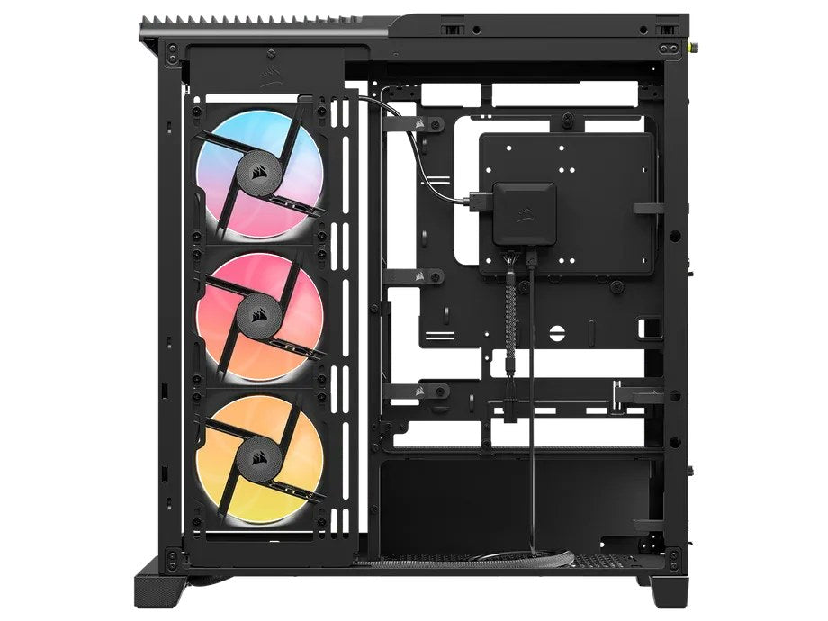 FRAME 4500X RS-R ARGB Panoramic Glass Mid-Tower PC Case;includes 3x RS120-R ARGB Fans ; 4x 2.5'' ; 2x 3.5''  Black