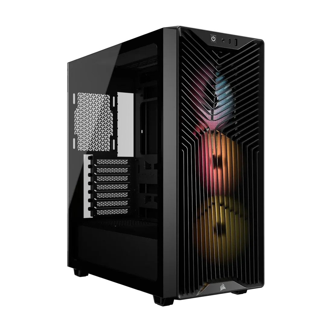 3200D RS ARGB Mid-Tower PC Case; 3x RS120 ARGB fans incl - Black.