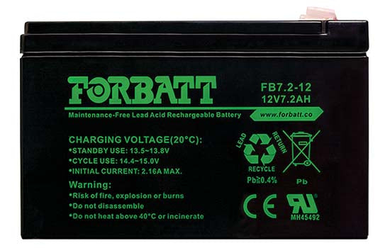 AS 12Volt 7AH - sealed lead acid battery, maintenance-free