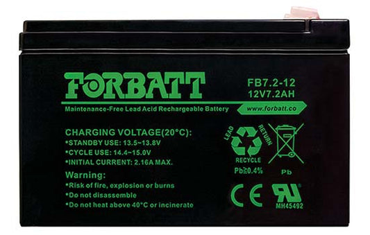 AS 12Volt 7AH - sealed lead acid battery, maintenance-free