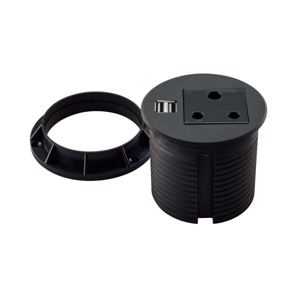 1 x 16a, 1 x 2usb (2.1amp) Charger - 90mm -olympus — Radiant | Guards on Duty Shop
