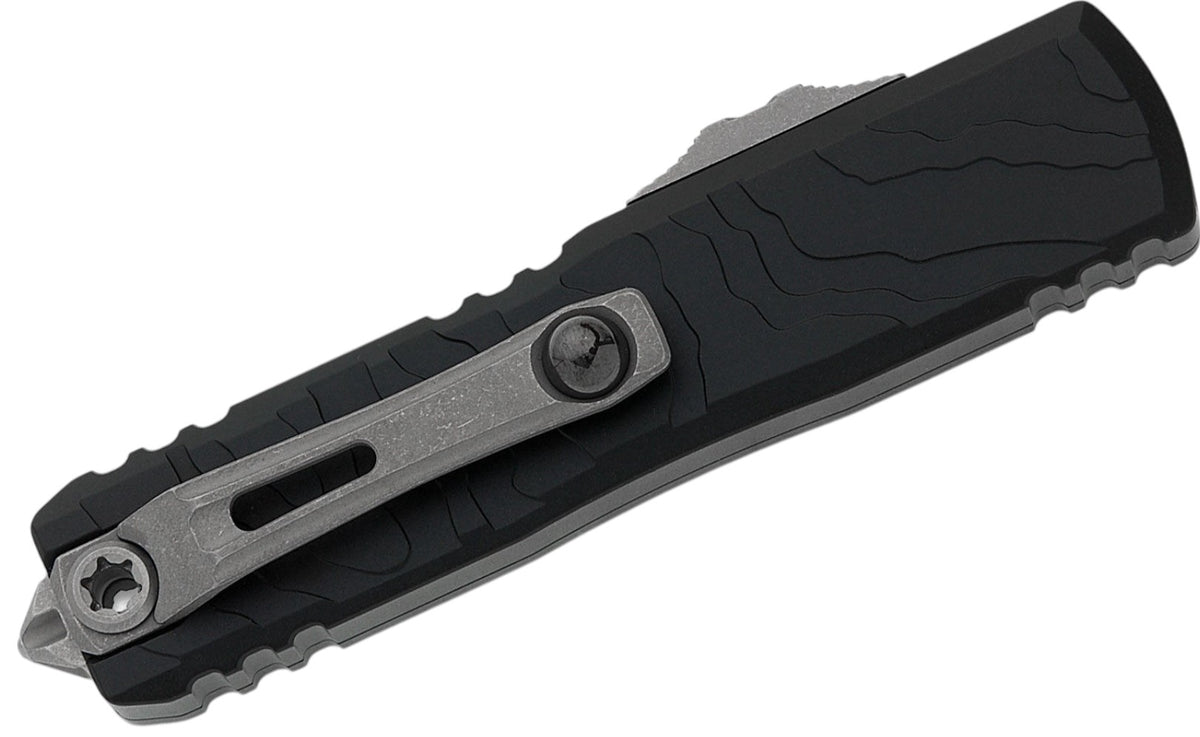 Microtech UTX-85 Spartan Gen IV Topographic Deep Engraved Apocalyptic OTF Knife – 12304TP-10AP