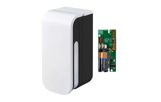 Optex Shield Wireless Long Range PIR Detector, AM - wireless excl. TX, anti masking, 12m detection area on both sides, 4 PIR tech, IP55-Including full Ricochet Wireless TX(Elite Panels Only)