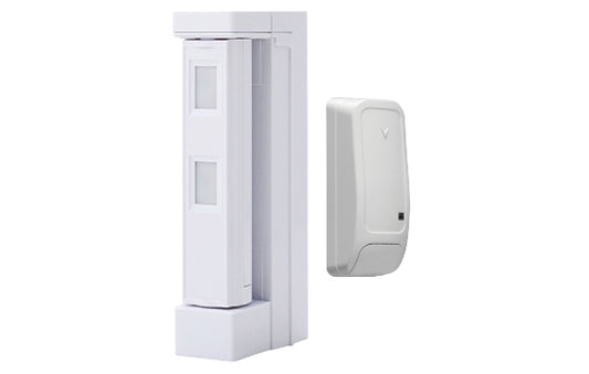Optex Wireless 5m Curtain Outdoor Detector - detection length 2m or 5m, 190° horizontal swivel, excl. TX,Including DSC w/less TX