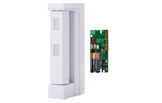 Optex Wireless 5m Curtain Outdoor Detector - detection length 2m or 5m, 190° horizontal swivel, excl. TX, IP55-Including full Ricochet Wireless TX(Elite Panels Only)