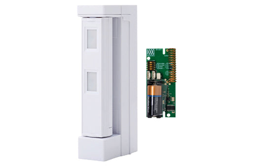 Optex Wireless 5m Curtain Outdoor Detector, AM - anti masking, detection length 2m or 5m, 190° horizontal swivel, excl. TX, IP55-Including full Ricochet Wireless TX(Elite Panels Only)